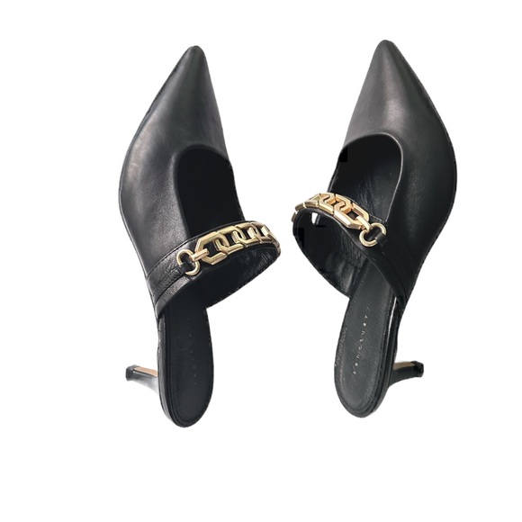 Sanctuary Black Pointed Toe  Embellished Pumps Size 8.5 M - Picture 9 of 11